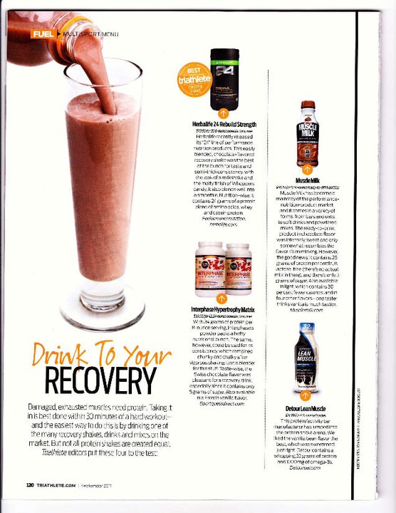 recovery drink magazine drinks herbalife triathletes rebuild strength triathlete workout came drinking